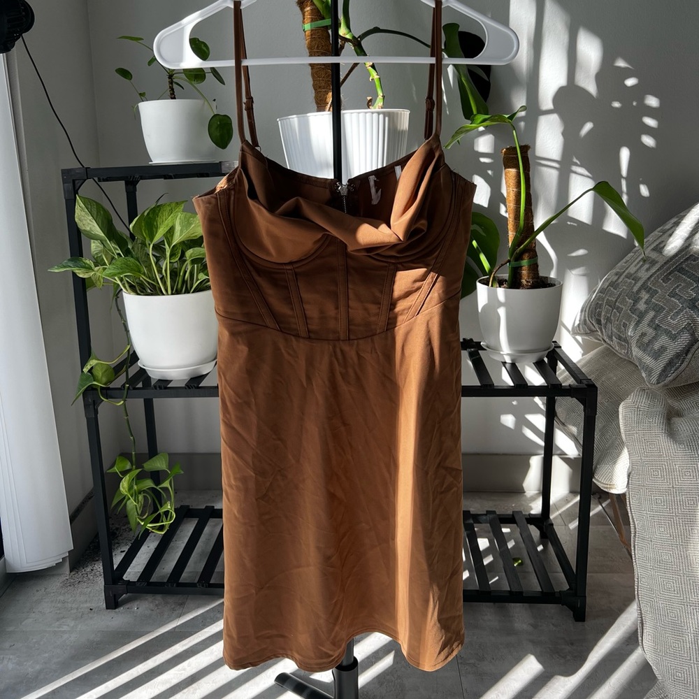 Princess Polly Mini Brown Dress size 4